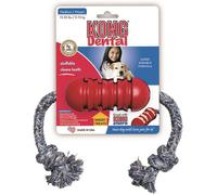 Kong Dental Jouet pour chiens taille S avec corde pour soigner les dents rouge
