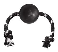 KONG Extreme ball avec corde noir/blanc
