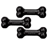KONG Extreme Goodie Bone Jouet pour Chien, Medium, Noir, Lot de 3