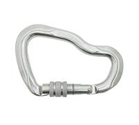 Kong Ferrata Screw Housse, Mousqueton en Alliage léger/Virole à vis/Grande Ouverture Unisexe pour Adulte, Brillant