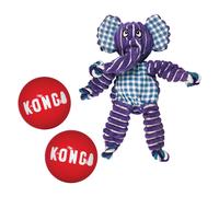 KONG Floppy Knots & Signature Balls (lot de 2) - Jouet nou pour chien qui stimule le jeu et satisfait les instincts - Fournitures pour chiens av