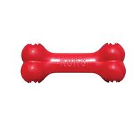 KONG Goodie Bone - Os Classique en Caoutchouc Naturel Durable pour Chien - Distributeur De Friandises - pour Petits Chiens - Rouge