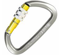 Kong Guide Screw Housse, Mousqueton Alliage légère/Virole à vis, Titane/Jaune/Brillant