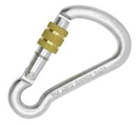 Kong Harness Carbon Screw Sleeve Mousqueton de Forme asymétrique Brillant 100 mm