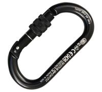 Mousqueton à vis KONG Oval anodise (Noir) TU