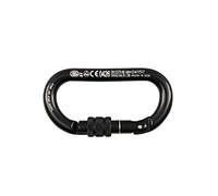 Mousqueton à vis KONG Oval anodise (Noir) TU