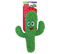 KONG Kickeroo Jouet en forme de cactus pour chat - Jouet en peluche avec son froissé et herbe à chat nord-américaine - Idéal pour la lutte, les coups de pied et les câlins