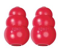 Kong King Lot de 2 jouets classiques pour chien Rouge Taille XXL