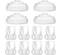 Kong Lot de 8 valves à bec de canard et 4 diaphragmes en silicone compatibles avec Momcozy M5, pièces de rechange pour tire-lait en silicone