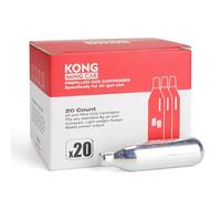 KONG MING CAR Cartouches CO2, Bouteille de gaz CO2 Haute pureté avec boîtier en Acier, sans Huile & Conception Anti-Fuite pour appareils pneumatiques & Accessoires (8g20pcs)