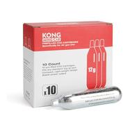 KONG MING CAR Cartouches CO2, Bouteille de gaz CO2 Haute pureté avec boîtier en Acier, sans Huile & Conception Anti-Fuite pour appareils pneumatiques & Accessoires (12g10pcs)