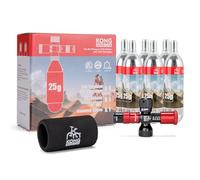 KONG MING CAR Cartouches de CO2 filetées 16g/25g, Connexion filetée pour Gonfleurs de pneus de vélo CO2, Pompe à CO2 pour Vélos de route et de montagne