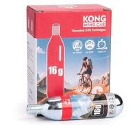 KONG MING CAR Cartouches de CO2 Filetées 16g pour Gonfleurs de Pneus de Vélo, Connexion Filetée 3/8"-24 TPI pour Vélos de Route et de Montagne, 6 Pièces