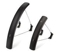 KONG MING CAR Garde-boue réglable pour VTT 24-29 pouces - Construction sandwich en aluminium/plastique - Aileron flexible - Montage rapide - Protection anti-éclaboussures pour vélo
