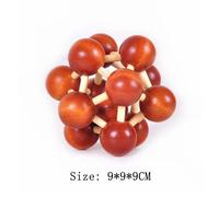 Kong Ming-Casse-Tête 3d En Bois,Lu Ban Lock,Iq,Puzzle Intelligent,Montessori Dos Toys - Type Ba070-040