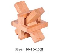 Kong Ming-Casse-Tête 3d En Bois,Lu Ban Lock,Iq,Puzzle Intelligent,Montessori Dos Toys - Type Ug060-040