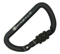 Kong Mini D Visse - Mousqueton/Porte-clé Noir À Vis - Charge 600kgs