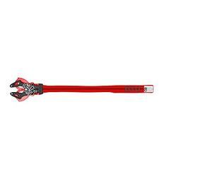 Kong Mousqueton Automatique avec Sangle Prog XL, Noir/Rouge, 45 cm
