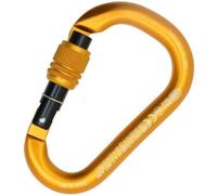 Kong. Mousqueton HMS Napik à en Aluminium avec Doigt à vis. Base Large. Système de Verrouillage Anti-accrochage. pour l'escalade et Le Travail. Fabriqué en Italie. en 362/B, en 12275/H. 80g. Orange.