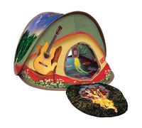 KONG Play Spaces Tente de glamping pop-up pour chats - Jouets suspendus et froissés