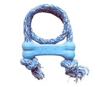 KONG - Puppy Goodie Bone with Rope - Le Caoutchouc des Dents, Jouet Soin Dentaire - pour Chiot Très Petite Taille