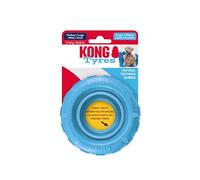 KONG Puppy Tires - Jouet À Mâcher en Caoutchouc Naturel pour Chiots en Dentition - Remplissable avec Friandises Et Snacks - pour Chiots Moyens/Grands
