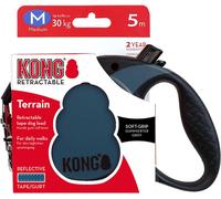 Kong - Retractable Leash Terrain M 5m Tape Blue Max 30kg - (608.1114)