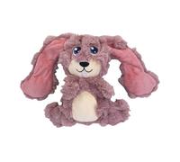 KONG Scrumplez Jouet couineur pour chien - Jouet couineur en peluche douce pour jeu interactif, rembourré avec plaisir extra couineur, durable et attrayant pour les chiens (lapin rose)