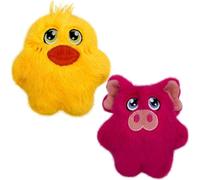 KONG Snuzzles Kiddos Mini jouet couineur en peluche douce pour petits chiens et chiots (combinaison canard/cochon)