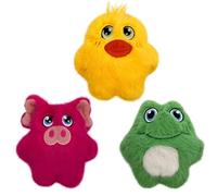 Kong Snuzzles Kiddos Mini Jouet couineur en Peluche Douce pour Petits Chiens et Chiots (Combinaison Grenouille/Cochon/Canard)
