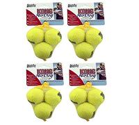 KONG Squeakair Lot de 4 balles de tennis Taille XS