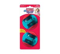 KONG - Squeezz Action Ball Red - Jouet couineur à rapporter Multi-Texture - pour Chien Grande Taille