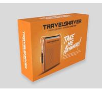 KONG TAK Solo Rasoir de poche à feuille unique | Rasoir de voyage pour un usage professionnel et domestique | 120 minutes d'autonomie sans fil, USB-C puissant (orenge)