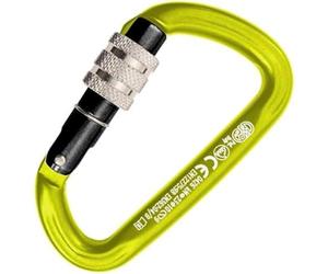 Kong. Trapper Screw Sleeve. Mousqueton d'escalade en Aluminium avec Douille à vis. Système de Verrouillage Anti-accrochage. Conforme aux Normes en 12275/B et en 362/B. Poids : 85g.