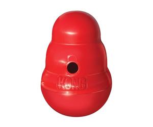 KONG Wobbler Jouet Distributeur de Friandises, Taille Moyenne/Grande | Jouet Interactif Distributeur de Friandises, Oscille et Roule, Alimentation Lente pour une Alimentation Saine des Chiens