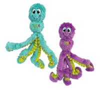 Kong Wubba Octopus Tug et Fetch Squeak Dog Toy Couleurs assorties (petit (2 pack))