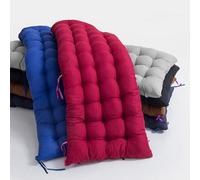 Kongdson Coussin de banc avec attaches pour balançoire de jardin extérieure, coussin de siège pour banc de jardin, 2 ou 3 places, rembourrage long pour bancs d’intérieur, fenêtres à oriel, meubles en