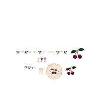 Konges Slojd - Kit d accessoire de fête d anniversaire - Cerise