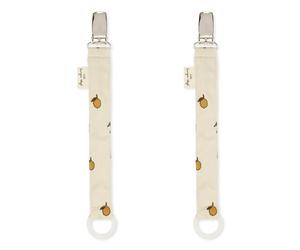 Konges Slojd - Lot de 2 attache-sucettes - Citron