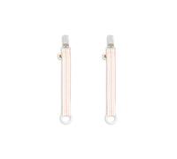 Konges Slojd - Lot de 2 attache-sucettes - Rayé Rose