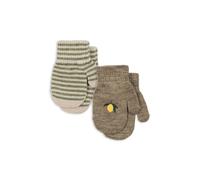 Konges Slojd - Lot de 2 paires de moufles Citron / Rayures