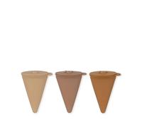 Konges Slojd - Lot de 3 moules à glace en silicone Pop Up - Berry