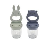 Konges Slojd - Lot de deux grignoteuses en silicone - Onyx