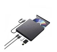 KONGMM Lecteur DVD Lecteur Blu-Ray Externe 5 en 1, Lecteur Optique Portable, graveur DVD et CD for Ordinateur Portable