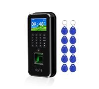 KONGMM Pointeuse horaire Personnel, RFID Système de contrôle d'accès Realand 2.4inch / IP / RS485 Enregistreur d'enregistrement des employés de l'employé d'empreintes digitales biométriques