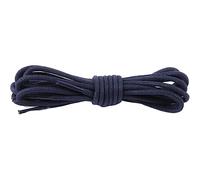 KONGNY 1 paire de Lacets Ronds en cuir Lacets Imperméables en Coton ciré Solide Polyester Coton Lacet de Chaussure Loisirs Lacet, Bleu marine, 140cm