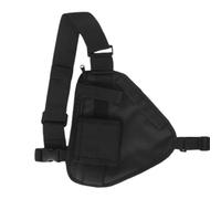 Kongou Coffre de Sac à bandoulière - Petit Sac de Poitrine en Forme de Triangle Noir avec Sangle réglable,Sac à Main à bandoulière Polyvalent, Sac à bandoulière pour l'école de Sport de Cyclisme