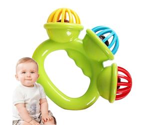 Kongou Jouet de Dentition hochet, hochet pour Nouveau-né - Jouet de Clochette Portable, hochet Musical | éducatifs Montessori, Cloches à Main, sensoriels multifonctionnels