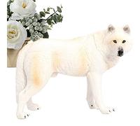 Kongou Jouets Loups pour - Modèle réaliste de Loup Sauvage simulé - Figurine d'action Animale pour Collection d'animaux Jouet éducatif décoration de gâteau Cadeau d'anniversaire de noël pour Les