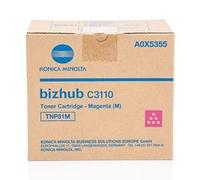 Konica Minolta toner original A0X5355, TNP-51M, magenta, 5000s